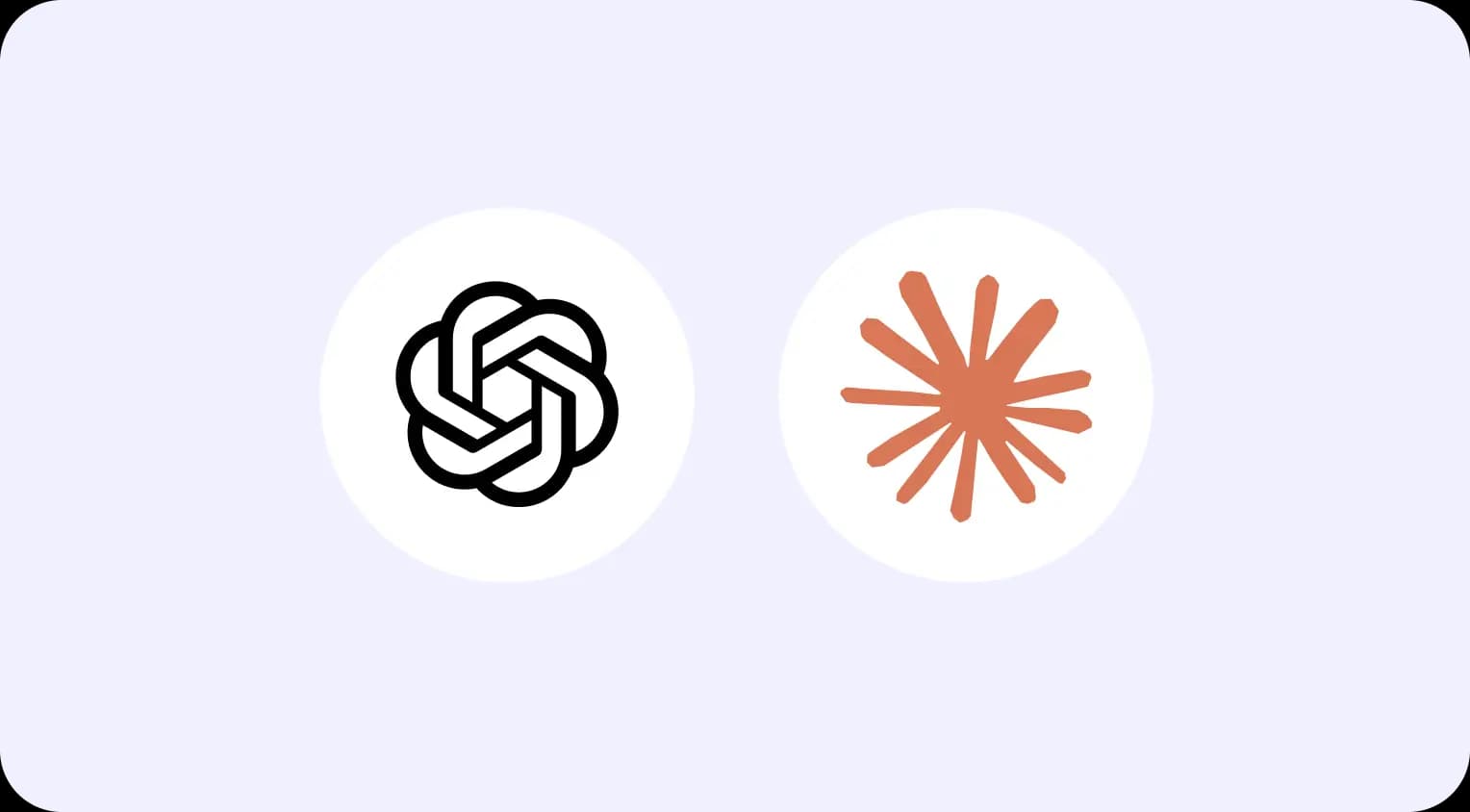 The ChatGPT and Claude logos side by side